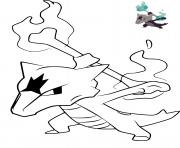 pokemon marowak alola ossatueur dessin à colorier